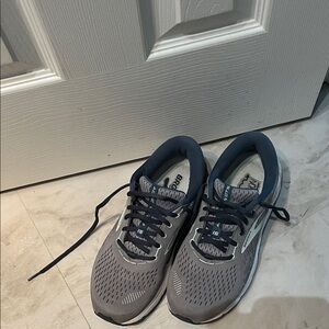 Brooks Gray and Navy Athletic Shoes